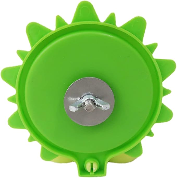 Parrot Mirror for Cage Hanging Bird Feeder with Plastic Perch Food Water Bowl Feeding Cups Easy to Install Bird Mirror with Perch