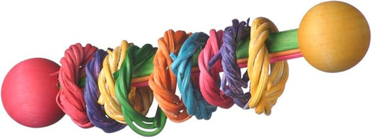 Super Bird Creations SB536 Vine Ring Rattle Bird Foot Toy, Medium/Large Bird Size, 5.5" x 1.5"