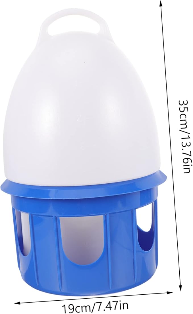 Large Capacity Pigeon Water Feeder Portable Plastic Bird Water Dispenser for Pigeons Quails and PET Birds for Cage Use and Outdoor Feeding