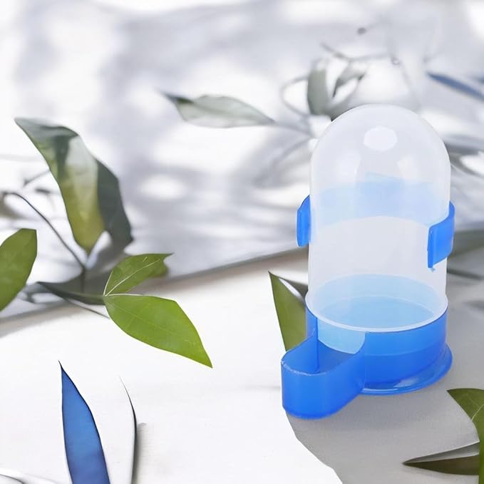 Automatic Bird Feeder, Bird Water Dispenser Clear Food Seed Dispenser Container Hanging Cage Feeder Dispenser