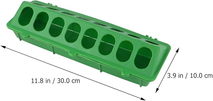 YARDWE Pigeon Feeder 2pcs Plastic Bird Feeder Containers for Cockatiels, Parrots, Chickens, and Other Small Birds
