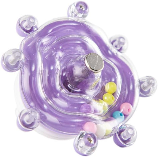 Lovebird Toys, Parakeet Toys for Conures, Small Bird Interactive Training Parrot Cage Bird Accessories, Budgie Toys, Cockatiel Toys,Conure Toys,Small Educational Fun Toy for Parakeets(Purple)