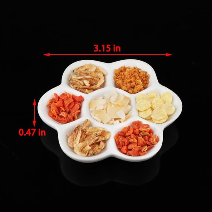 DQITJ 1 Pack Hermit Crab Ramp Toys Simulation Grass Hermit Crab Ramp Climbing Ladder with 1 Pack Ceramic Food Dish for Hermit Crab Habitat