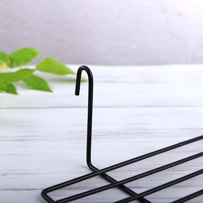 TEHAUX Bird Perch, Bird Cage Grid Perch Parrot Platform Grid Frame Parrot Stand Shelf for Cage Playground s Toys Standing for Parakeet Cockatiel - Black 1pc