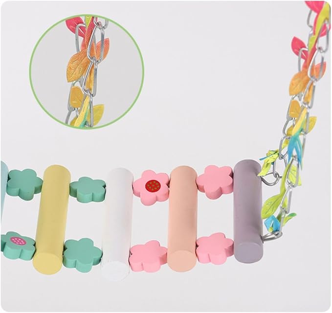 Bird Swing for Cage Branch Swing Suspending Parrot Toy Household Bird Toy Bite-Resisting Parrot Toy for Lovebird Conure Budgie Quaker Suspending Toy