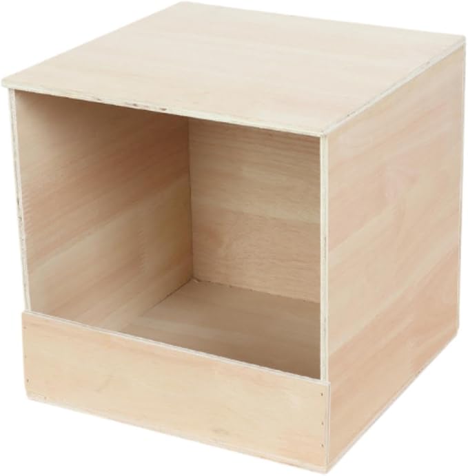Parakeet Nesting Box Wooden Parrot Nest Birds Box Wood Breeding Box Wooden Pigeon Nesting Box for Lovebirds Cockatiels Budgie, Small