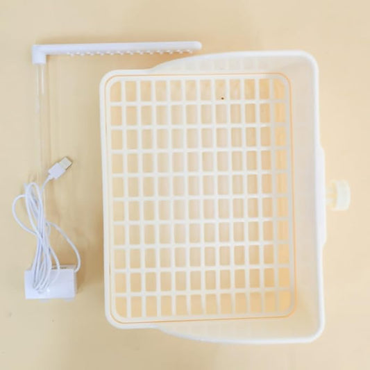 Bird Bathtub,Budgie Bathtub, Automatic Bird Fountain,Multifunctional Bird Shower with Multiple Taps,Parrot Bath Box,Parakeet Bath