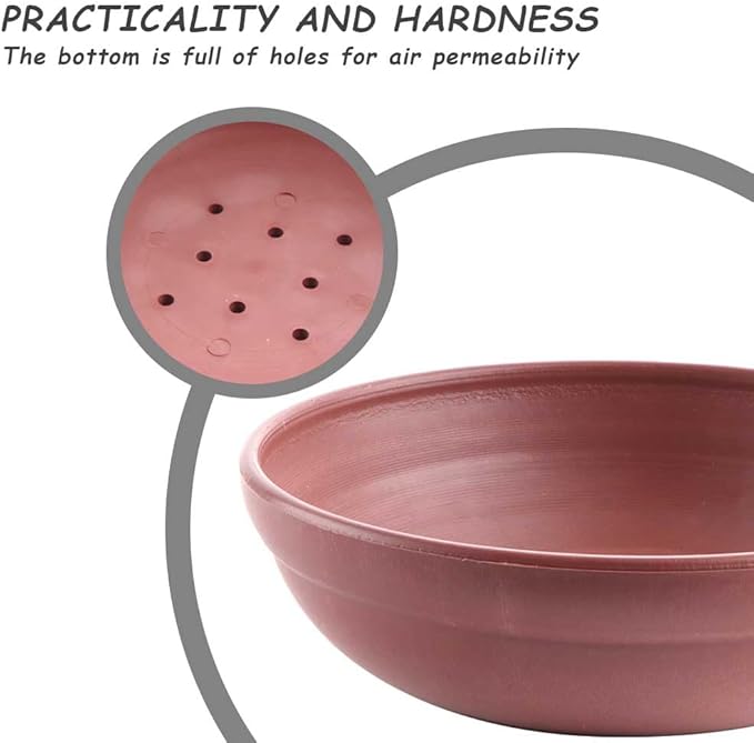 DQITJ 4 Pack Bird Nest Bowl Plastic Racing Pigeon Breeding Hatching Nest Box Egg Basin Pigeon Nest Bowl for Doves Pigeon Quail Bird (Dia: 8.6")