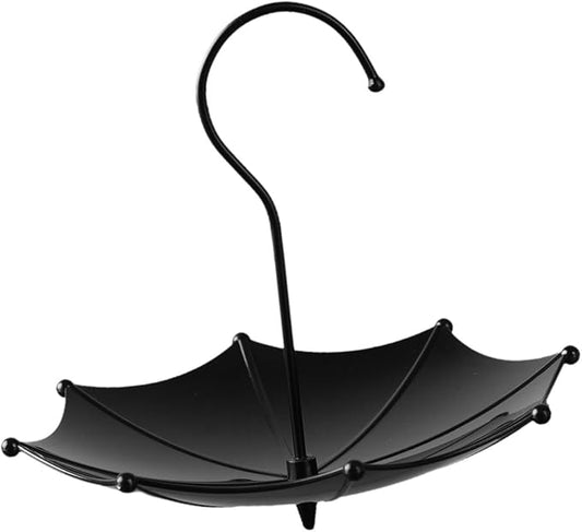 Umbrella Shaped Bird Feeder,Hanging Bird Feeder Tray,Hanging Unique Garden Decoration Bird Trough Bath for Yard Patio Courtyard Lawn