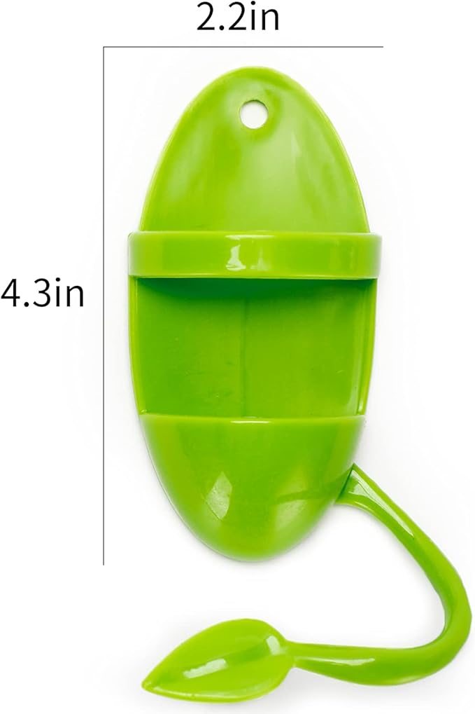 2Pcs Plastic Cuttlebone Holder Bird Feeding Cup Rack - Fruit & Gnawing Accessories for Bird Cage & Parrot