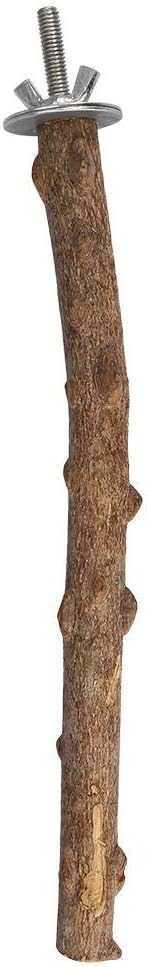 Wooden Parrot Grinding Stand Toy, 1.5~2.5 * 25cm Wooden Parrot Stand Holder Bird Chew Hanging Cage Toy Grinding Bar for Small Medium Birds