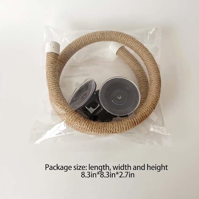 Suction Cup Set for Bird Window/Bath/Car/Travel Perches - Suitable for Small and Medium Bird Parrot Parakeet Cockatiel Conure Budgie Lovebirds