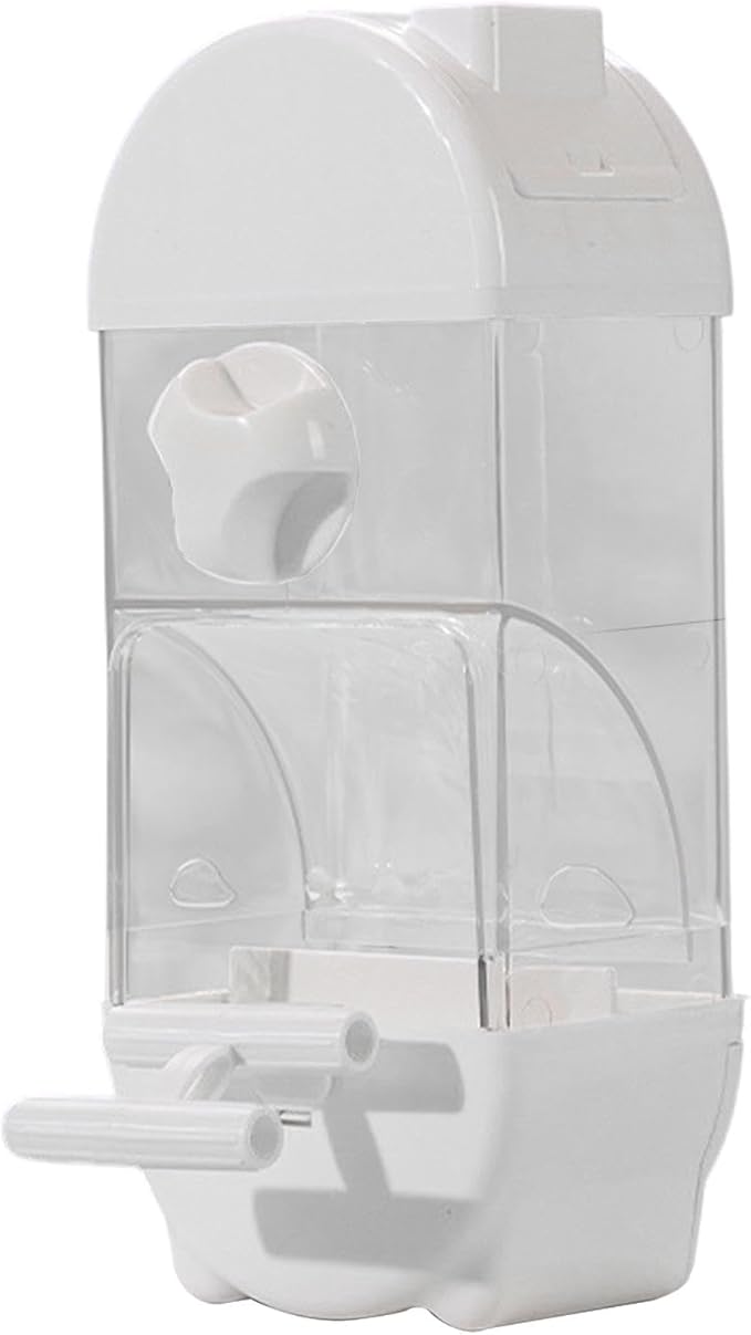 Automatic Bird Feeder - Parrot Automatic Feeder | Parrot Water Dispenser | Clear Bird Feeder Smart House Shaped Parakeet Feeder | Large Capacity Anti Spill Food Container Drinker Cage for Cockatiel