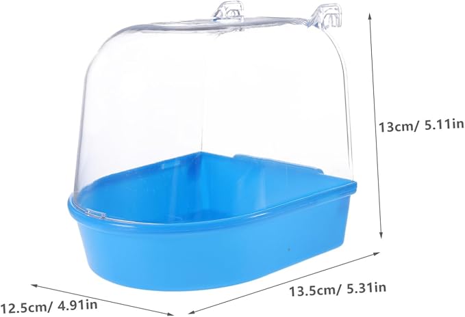 HANABASS Creative Parrot Bath Box Small Bird Shower Container for Bird Cage Accessories Material Safe and Practical Design