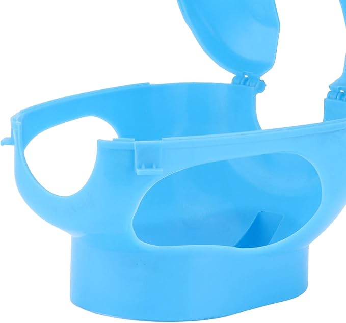 Yctze Plastic Frame Holder – Fixed Feeder for Young Racing Pigeons, Medicines Holder for Bird Care, Easy to Install, and Safe Feeding Solution (Blue)