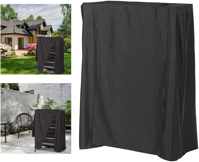 Universal Bird Cage Cover, Waterproof Oxford Cloth, Black, Solid, 122x104x69 cm/48.03x40.94x27.17 inch, Nighttime Sleep