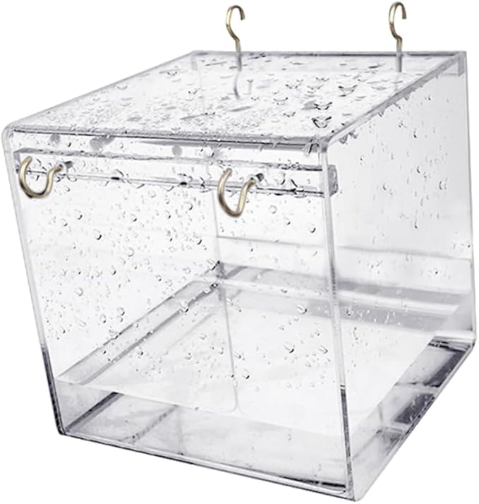 BESPORTBLE Parrot Bathtub Large Bird Bath Cage Covered Bird Bowl May Differ from Image