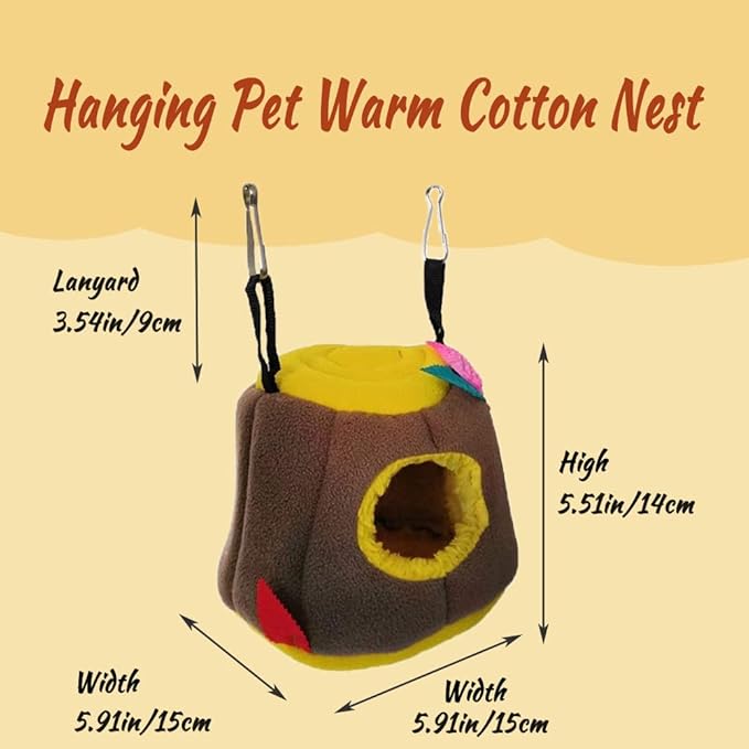 Litewoo Hanging Bird Nest Hammock Warms Parrot House