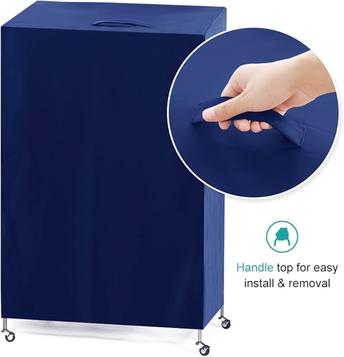 PONY DANCE Pets Product Universal Birdcage Cover Blackout & Breathable Birdcage Cover for Pets' Good Night, Small, Blue, 21 Inches L x 21 W x 28 H