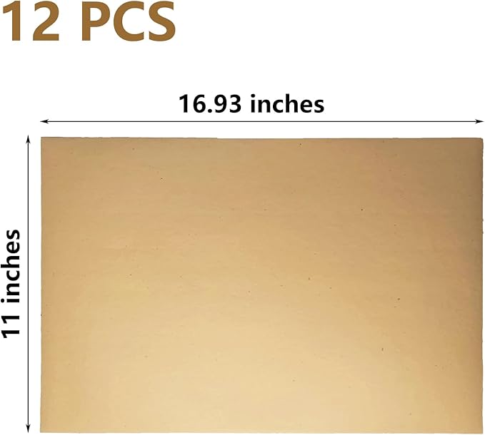 Hamiledyi 12 PCS Bird Gravel Paper Special Sea Sand Liner for Page Parrot Cage Gravel Paper Mat 17x11 Inches Disposable Cushion Pads for Bird Parakeet Budgie