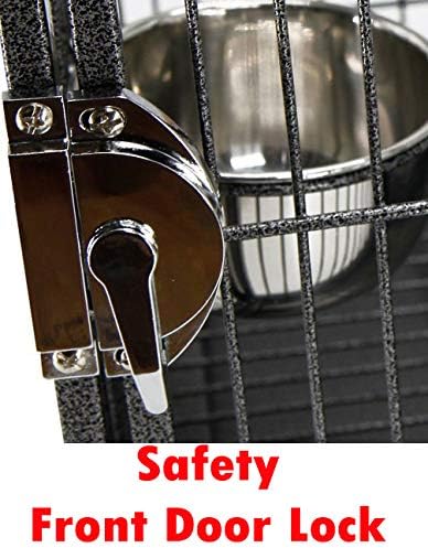 Deluxe Portable Wrought Iron Bird Travel Parrot Vet Carrier Cage Prevent Beaks Out Pet Products for Parrots Conures Cockatiel Amazon African Grey