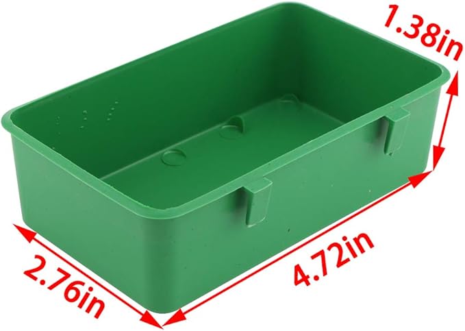 14 Pcs Bird Plastic Feeder, Seed Food Feeding Cup for Poultry Pigeon Parrot Parakeet Budgie Cage
