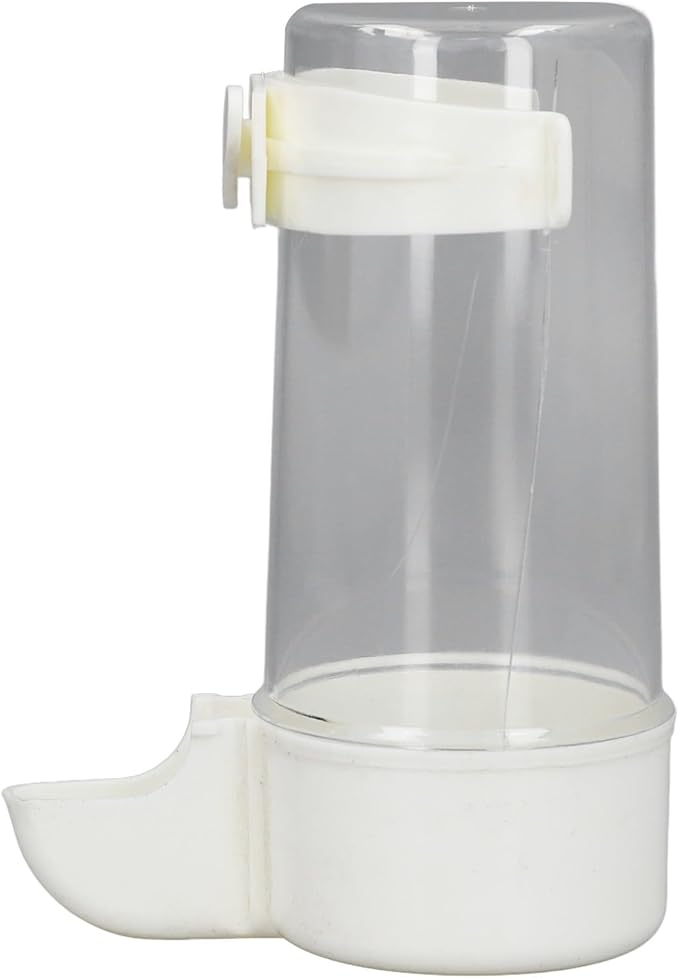 Pet Bird Hanging Water Feeder, 6Pcs EcoFriendly Automatic Bird Cage Water Feeder for Finches (200ml)