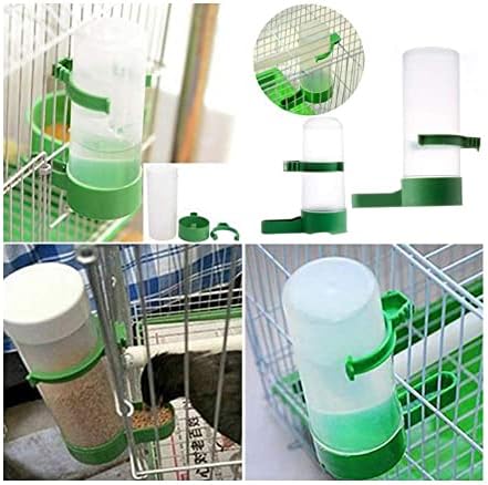 Yosoo Birds Feeder Container, 10pcs Round Plastic Birds Farm Livestock Automatic Feeding Drinking Water Bottle Container