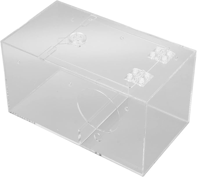 Breeding Nest for Birds, Acrylic Bird Breeding Box Transparent Parrot Nesting Box with Standing Pole and Padding