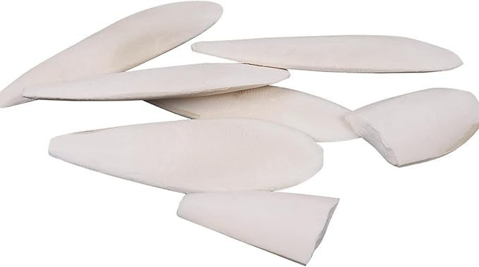 6 Pcs Natural Cuttlebone for Birds Parakeets Pure Cuttlebone Calcium Stone for Parakeets Canaries Cockatiels Tortoise Turtles Cockatiel 11-11.5cm /4.3-4.5”