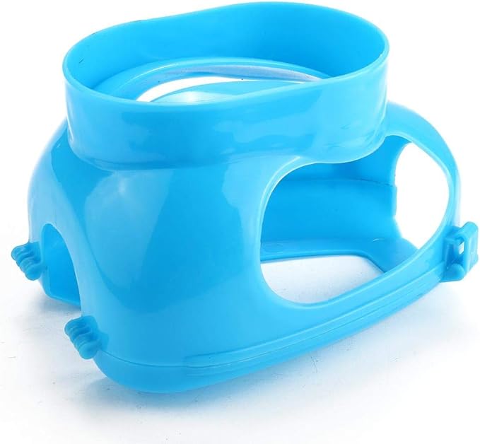 Plastic Pigeon Holder, Bird Injection Feeding Fixed Mount Bird Supply Accessories(Blue)
