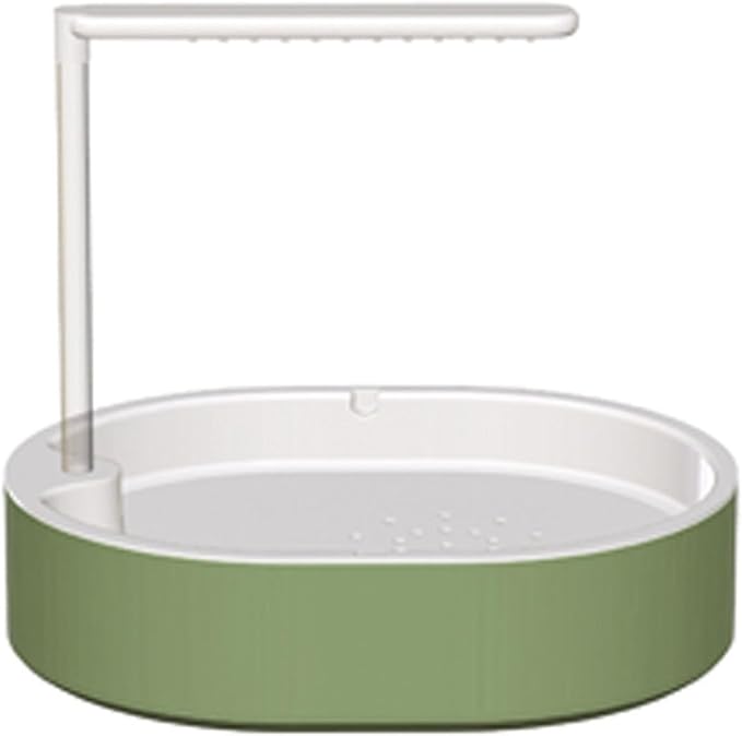 Parrot Shower, Automatic Parakeet Bird Bath for Cage Indoor,Parrot Bird Shower Budgie Bath Guard, Pet Accessory, Automatic Circulating Water Bathtub for Pet, Lovebird, Finches, Conure (White)