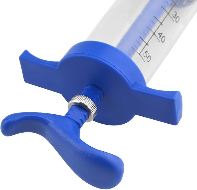 Reuseable Young Birds Feeding Syringe,Plastic and Perspex Material,Feeding Milk for Young Birds or Feeding Medicine for Sick Birds (50ml and 2+2.5+3+4mm Hose)
