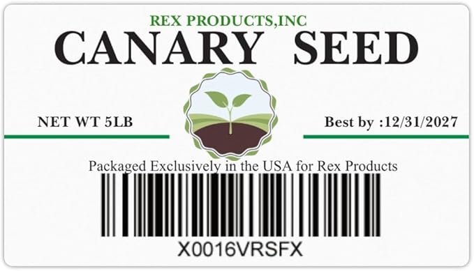 Canary Seed 5 LB - Plain 100% Seed