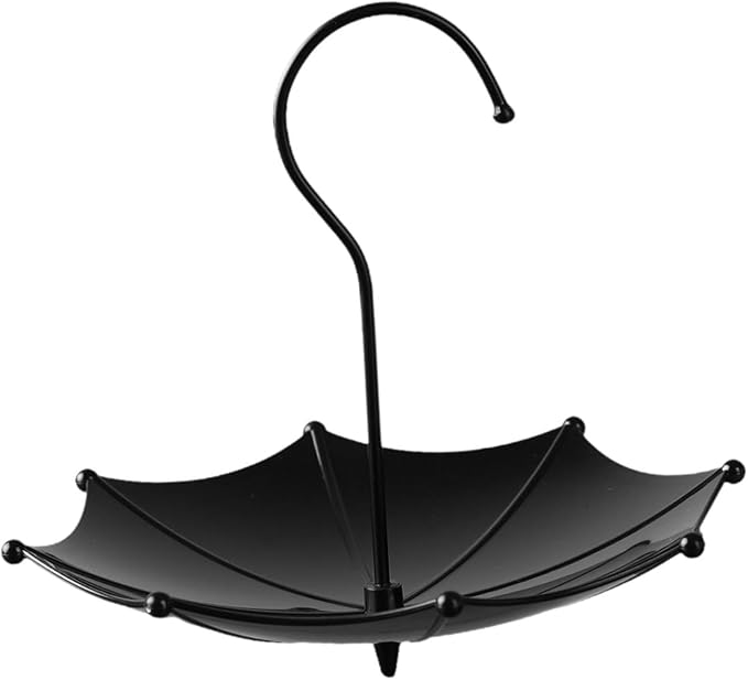 Umbrella Shaped Bird Feeder,Hanging Bird Feeder Tray,Hanging Unique Garden Decoration Bird Trough Bath for Yard Patio Courtyard Lawn