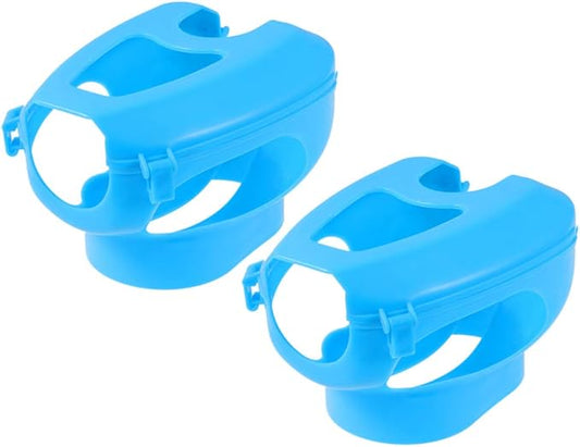 2pcs Racing Pigeon Holders Easy Bird Fixed Frame Racks Medicines Feeders Boxes for Pigeon Bird (Blue)