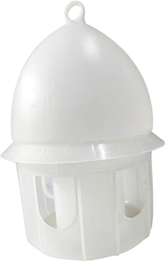 Pigeon Water Dispenser 4-12L, Thickened Bird Water Feeder, Easy to Clean, Automatic Water Supply, Navy Cream Water Container for, Parrots, Budgies, Outdoor Use