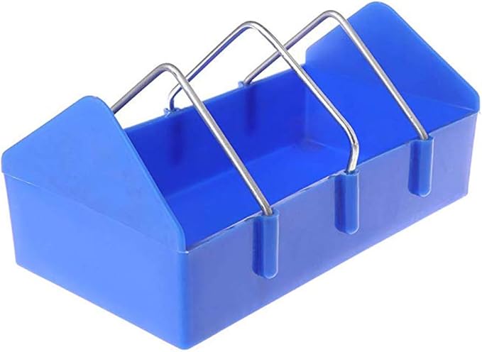 OMEM Bird Feeder Water Food Feeding,Bird Cage Feeder, Outdoor Feeding Trough,Storage Feed Supplies (20CM)