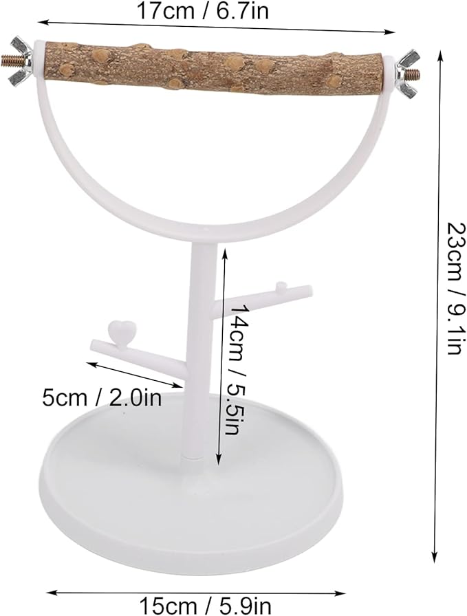 Bird Table Stand Bird Perch Bird Perch Parakeet Training Stand Play Stand Tree Claw Sharpening Bird Athletic Toy Rest Playground Wood Birdcage Accessories