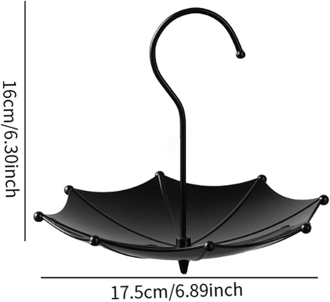 Umbrella Shaped Bird Feeder,Hanging Bird Feeder Tray,Hanging Unique Garden Decoration Bird Trough Bath for Yard Patio Courtyard Lawn