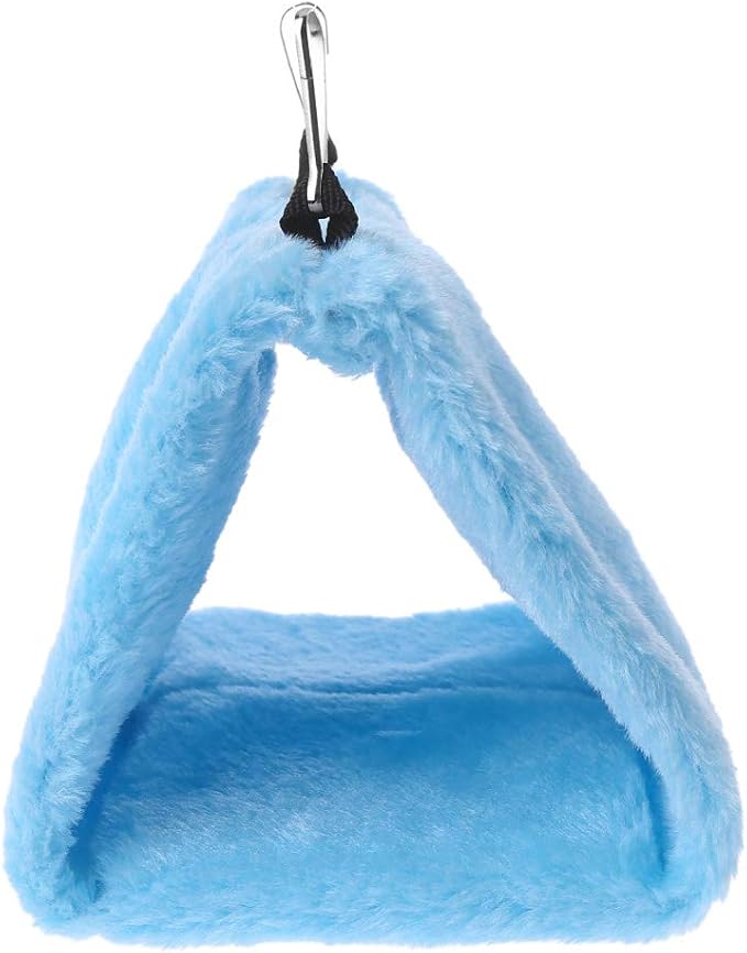 Winter Warm Bird Nest House Hut Hammock for Parrot Budgies Parakeet Cockatiels Cockatoo Conure Lovebird (Medium, Purple)
