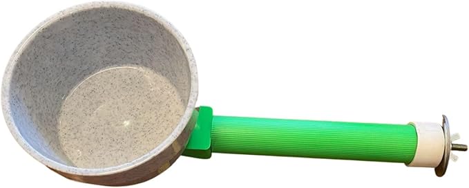 Polly's Mess Less Cups for Your Bird cage-Recommended for All Types of Birds Including Parakeets, Cockatiels, Parrots, Macaws, Cockatoos and More! (Large Short (14" x 1 3/8"))