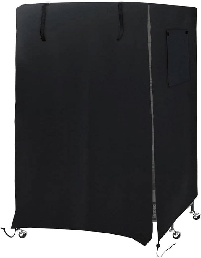 Dioche Bird Cage Cover Universal Pet Cage Cover Protect Birds from Bad Weather 130 x 96 x 59cm (Black)