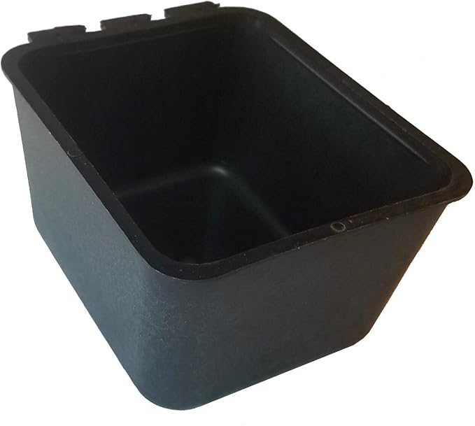 Cage Cups 1 Pint (16 oz) Hanging Feed & Water Cage Cups (100, Black)