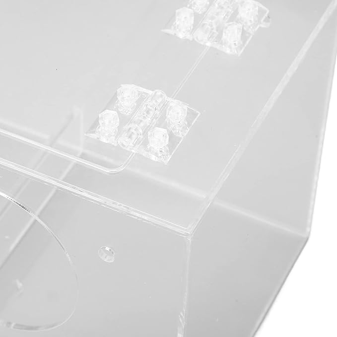 Breeding Nest for Birds, Acrylic Bird Breeding Box Transparent Parrot Nesting Box with Standing Pole and Padding