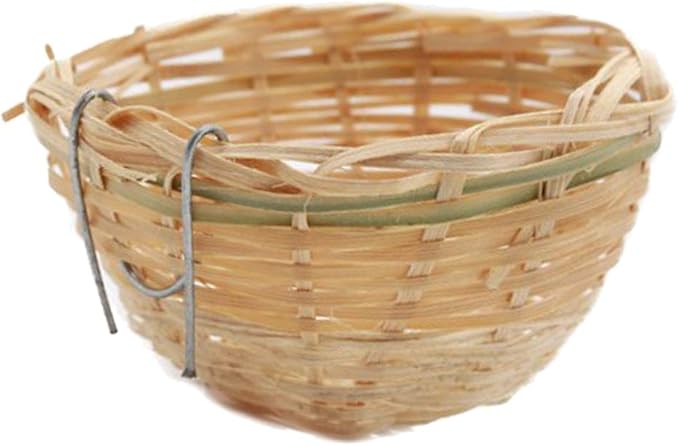10pcs Bamboo Weaving Canary Birds Nest Handmade Hatching Breeding Nest