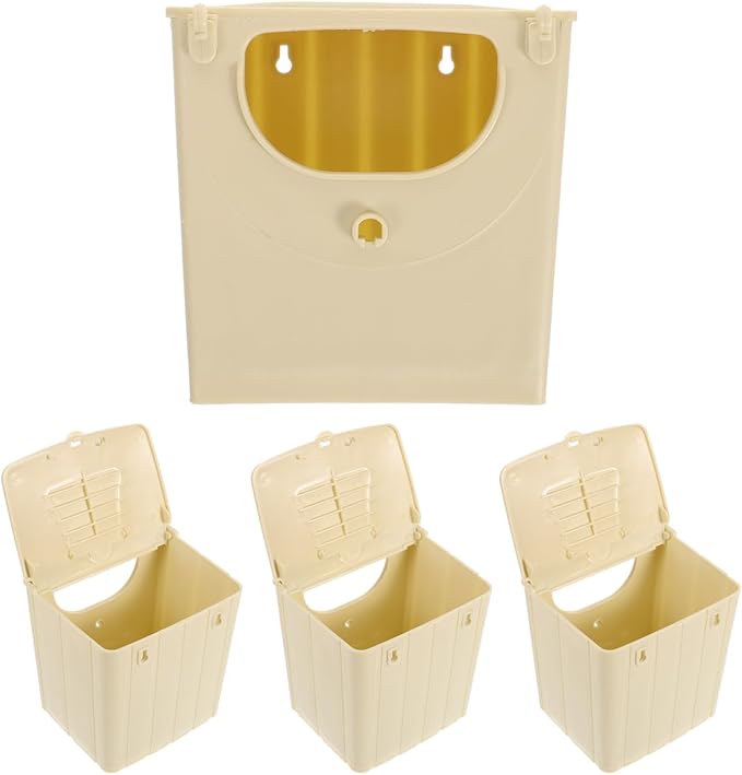 POPETPOP 12Pcs Bird Breeding Box - Cockatiel, Parrot, Finch Nesting House, Plastic Birds Nest, Smooth Touch, Easy to Clean
