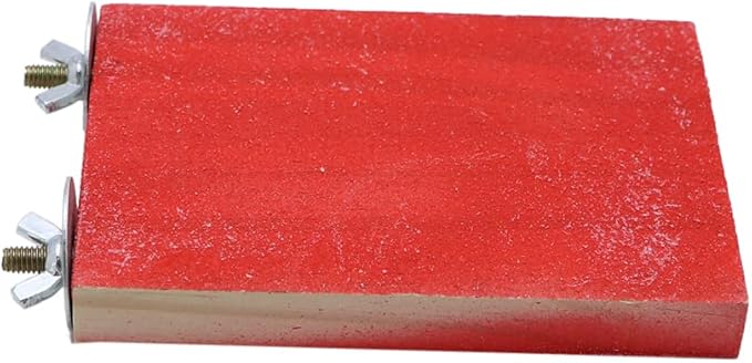 Bird Parrot Perch Stand Platform Natural Wooden Coarse Sand Grinding Claw Stand Suitable for Parrot Parakeet Cockatiel Budgie Conures Lovebird Finch