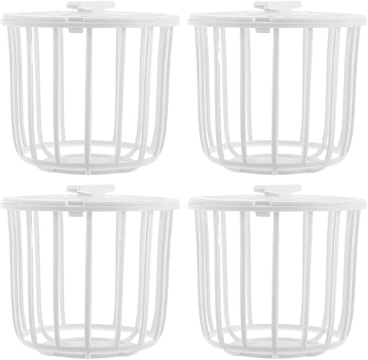 Abaodam 4Pcs Plastic Bird Nest Boxes 2.95X2.95X2.36In for Finch Breeding Canary Cage Accessories Nesting Material Storage Basket for Small Birds Parrot Supplies