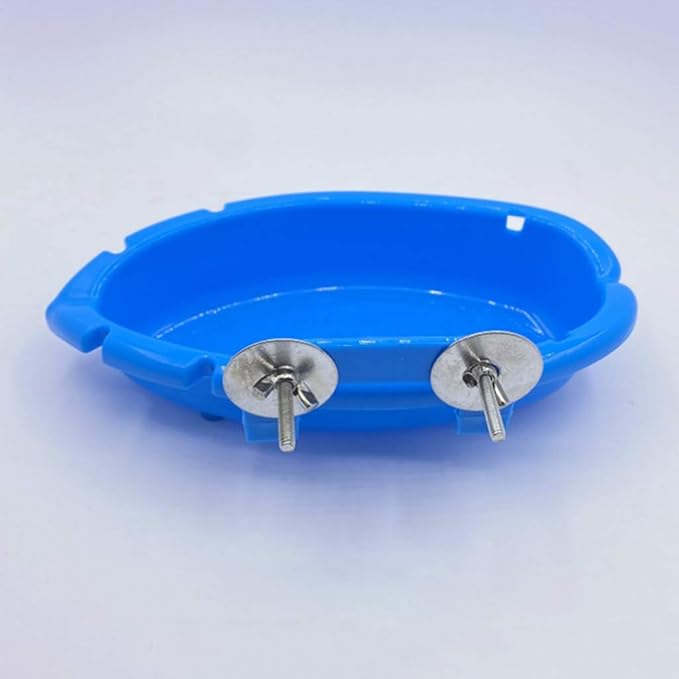 Upgraded Hanging Bird Bath Bird Bathtub Cube Bath Shower Box Bowl Hanging Cage Tool for Little Bird